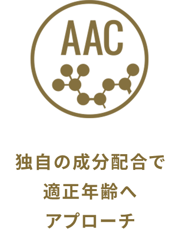 独自の成分配合で適正年齢へアプローチ
